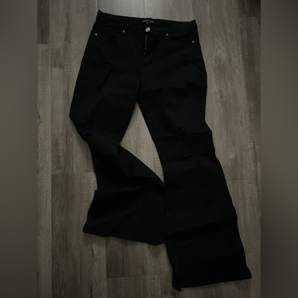 Black Flare Jeans